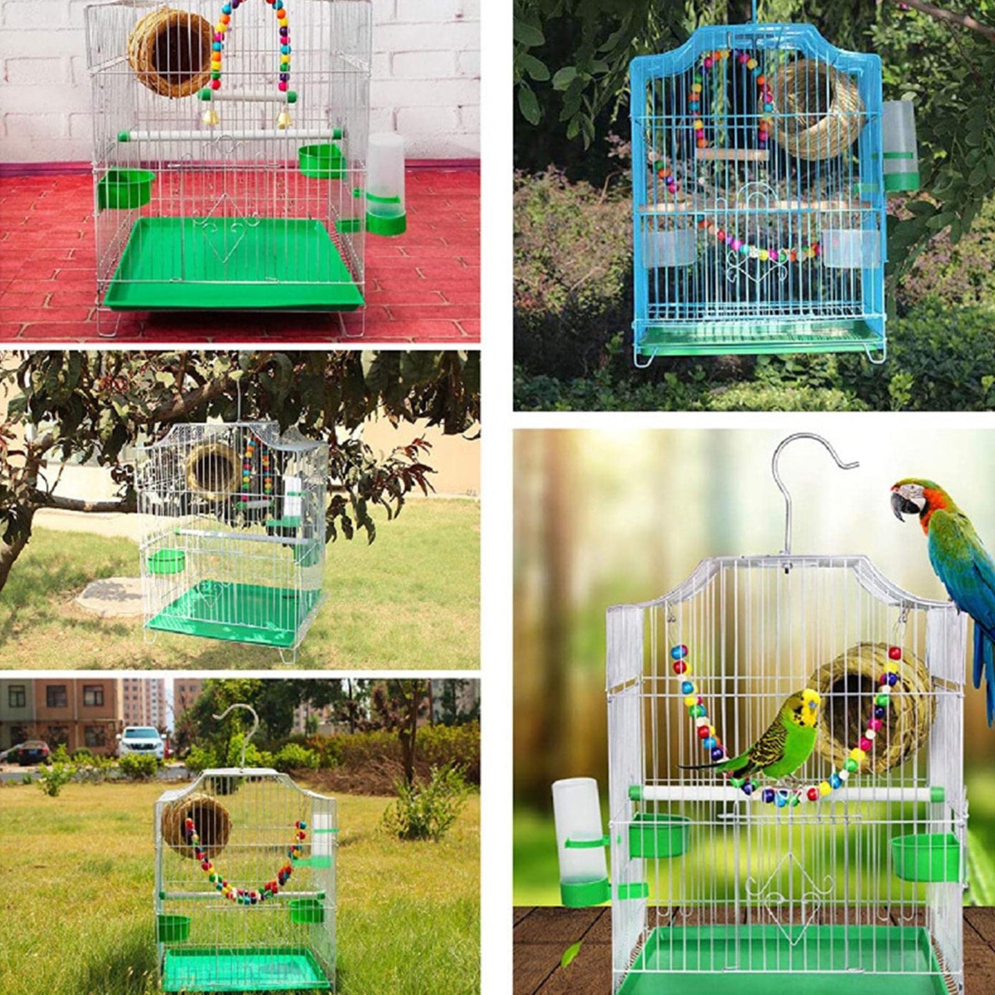 Automatic Water Dispenser | Automatic Bird Feeder | Drinker Container, Water Dispenser Birds Cage for Parrots Budgie Cockatiel Lovebirds