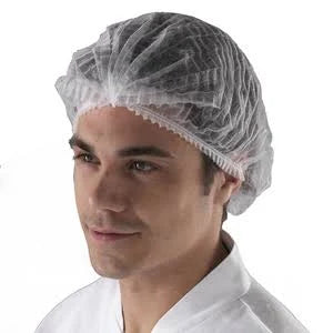Disposable White Mob Caps Hair Net Caps (100 pack)